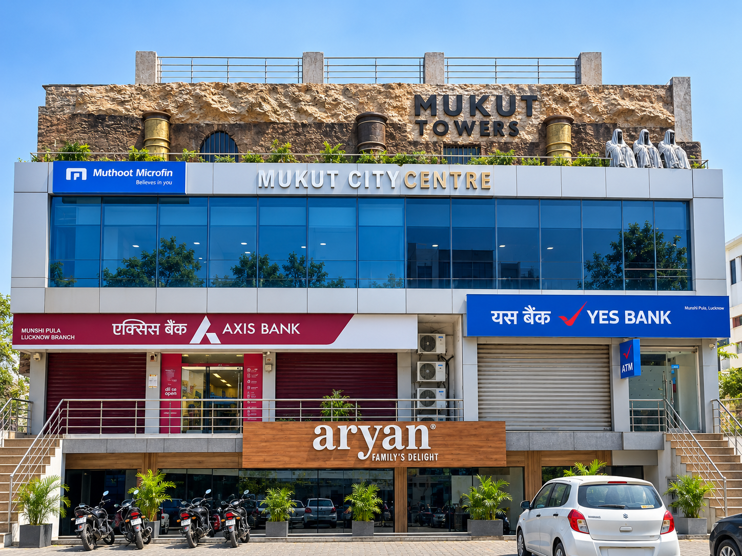 Mukut City Centre, Munshipulia Metro Station, Lucknow
